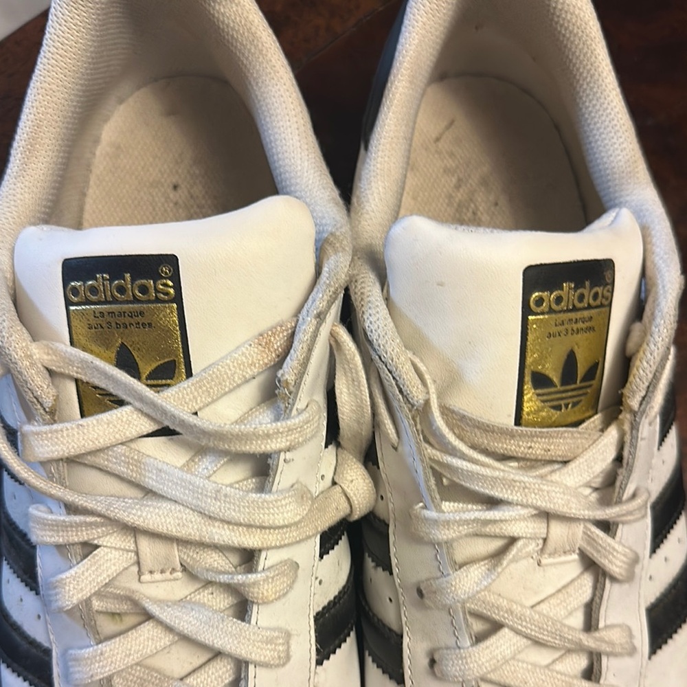 Adidas Classic White and Black Sneakers Superstar
